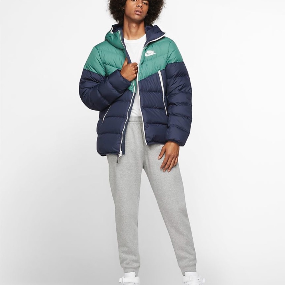 Nike feather down bubble jacket